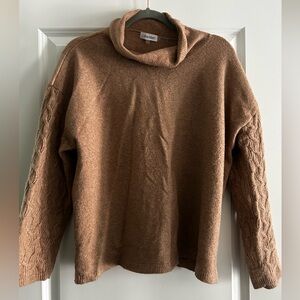 Calvin Klein Women's Tan Cowl Neck Sweater